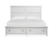 Juniper Hill - Complete California King Panel Storage Bed - Whisper White