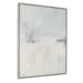 Simple Serenity - Framed Abstract Art - White / Light Blue