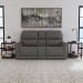 Carter - Power Reclining Loveseat With Console & Power Headrests & Lumbar - Smoke