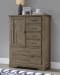 Cool Rustic - 6-Drawers Standing Chest - Stone Grey