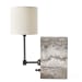 On A Shelf - Mini Lamp - Travertine/Bronze