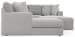 Logan - 3 Piece Sectional With Comfort Coil Seating And Included Cocktail Ottoman And 9 Accent Pillows (Left Side Facing Chaise) - Moonstruck
