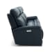 View - Power Reclining Sofa With Console, Power Headrests & Lumbar - Blue