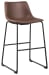 Centiar - Brown - Tall Uph Barstool (Set of 2)