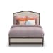 Bellevue - Queen Bed - Pearl Silver / Dark Brown