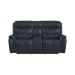 Aruba - Power Motion Loveseat With Power Headrest And Console - Pebble Navy