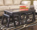 Kelton - Espresso - Cocktail Tbl W/2 Stools (Set of 3)