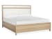 Merrifield - Queen Upholstered Panel Bed And Drawer Dresser With Portrait Mirror - Sandstone Beige