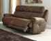 Austere - Brown - 6 Pc. - 2 Seat Reclining Power Sofa, Double Reclining Power Loveseat with Console, Gately Lift Top Cocktail Table, 2 End Tables, Sofa Table