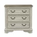 Magnolia Manor - 3 Drawer Bedside Chest With Charging Station - White