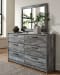 Baystorm - Gray - 8 Pc. - Dresser, Mirror, King Panel Bed With 2 Storage Drawers, 2 Nightstands
