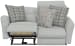 Chappy - Power Lay Flat Reclining Loveseat - Pebble