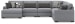 Bealton - Salt and Pepper - 6-Piece Sectional With LAF Corner Chaise