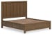 Cabalynn - Light Brown - California King Panel Bed With Storage