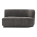 Yoon - Right 2 Seat Sofa - Dark Gray