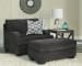 Charenton - Charcoal - 7 Pc. - Sofa, Loveseat, Chair and a Half, Ottoman, Ottoman with Storage, 2 Haroflyn End Tables