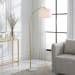 Floor Lamp - Gold & White
