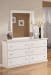 Bostwick Shoals - White - 7 Pc. - Dresser, Mirror, Twin Panel Bed, 2 Nightstands