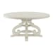 Stone - Round Dining Table With PU Base - White