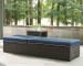Grasson - Brown/blue - Chaise Lounge With Cushion