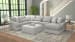 Titan - 3 Piece Sectional With Comfort Coil Seating, 9 Included Accent Pillows And 1 Included Cocktail Ottoman (Right Side Facing Chaise) - Moonstruck