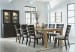 Galliden - Light Brown / Black - 11 Pc. - Dining Extension Table, 8 Black Side Chairs, Dining Buffet And Hutch