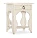 Americana - One-Drawer Oval Nightstand - White