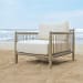 Borneo - Outdoor Lounge Chair - White / Dark Gray