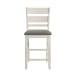 Brook Bay - Slat Back Upholstered Counter Chair (RTA) - White