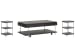 Spencer - Lift Top Storage Cocktail Table With 2 Accent Tables - Dark Briarsmoke