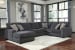Tracling - Slate - Left Arm Facing Corner Chaise 3 Pc Sectional