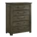 Maverick - Queen Panel 5 Piece Bedroom Set - Grey