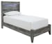 Baystorm - Gray - Twin Panel Bed