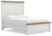 Savonport - Queen Panel Bed - White / Brown