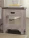 Bungalow - 1-Drawer Nightstand - Dover Grey Two Tone