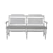 River Place - Panel Back Bench (RTA) - White