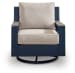 East Beach - Swivel Glider Chair With Cushion - Blue