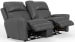 Fredda - Italian Leather Match Power Zero Gravity Reclining Console Loveseat With Power Adjustable Headrest - Anthracite