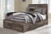Derekson - Multi Gray - Full Panel Bed With 6 Storage Drawers
