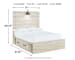 Cambeck - Whitewash - Full Panel Bed With 4 Storage Drawers