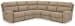 Next-Gen Durapella - 5-Piece Power Reclining Sectional - Sand