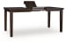Haddigan - Dining Room Counter Height Butterfly Extension Table - Dark Brown