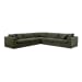 Rue - Classic L Modular Sectional - Dark Green
