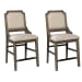 Wyndahl - Rustic Brown - Upholstered Barstool (2/cn)