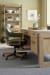 EC - Briar Executive Swivel Tilt Chair - Dark Green / Light Brown