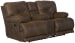 Voyager - Fabric Power Lay Flat Reclining Console Loveseat - Elk