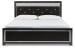 Kaydell - Black - King Upholstered Panel Platform Bed