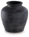 Meadie - Distressed Black - 12" Vase