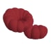 Bubble - Swivel Chair And Ottoman - Red