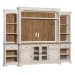 Morgan Creek - Entertainment Center With Piers - White